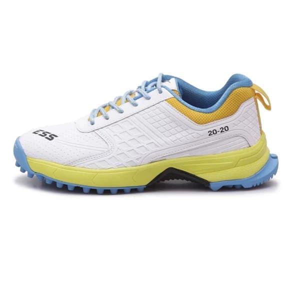 ESS Power 20-20 Cricket Shoes White Navy Blue β Lightweight Grip & Comfort - Image 9