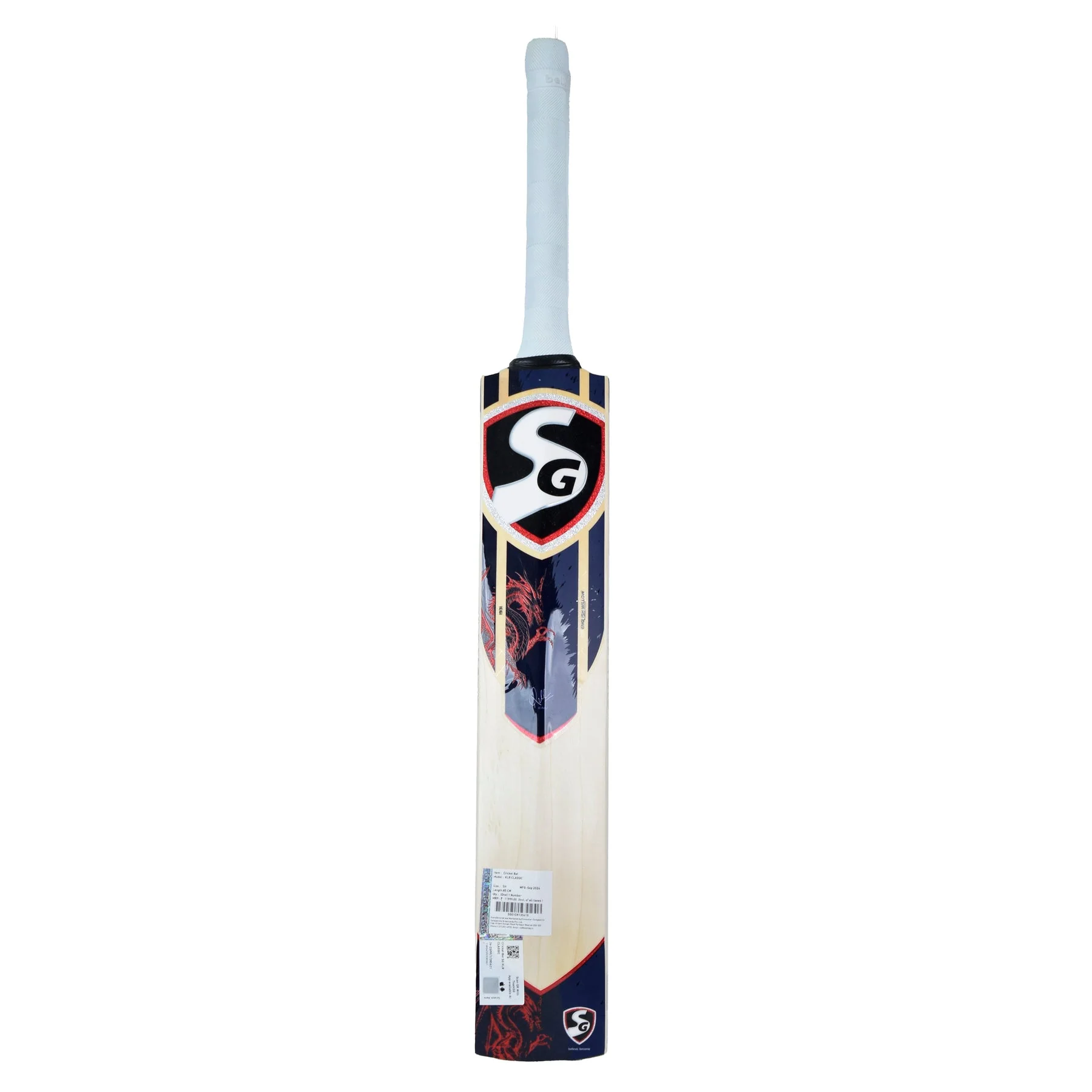 SG KLR Classic English Willow Cricket Bat - Image 3
